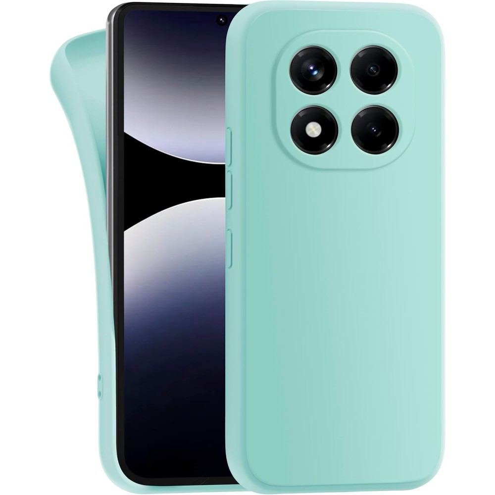 Θήκη Σιλικόνης Slim Fit Για Xiaomi Redmi Note 14 Pro 5G / Poco X7 5G –Τιρκουάζ Θήκες Smartphone