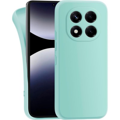 Θήκη Σιλικόνης Slim Fit Για Xiaomi Redmi Note 14 Pro 5G / Poco X7 5G –Τιρκουάζ