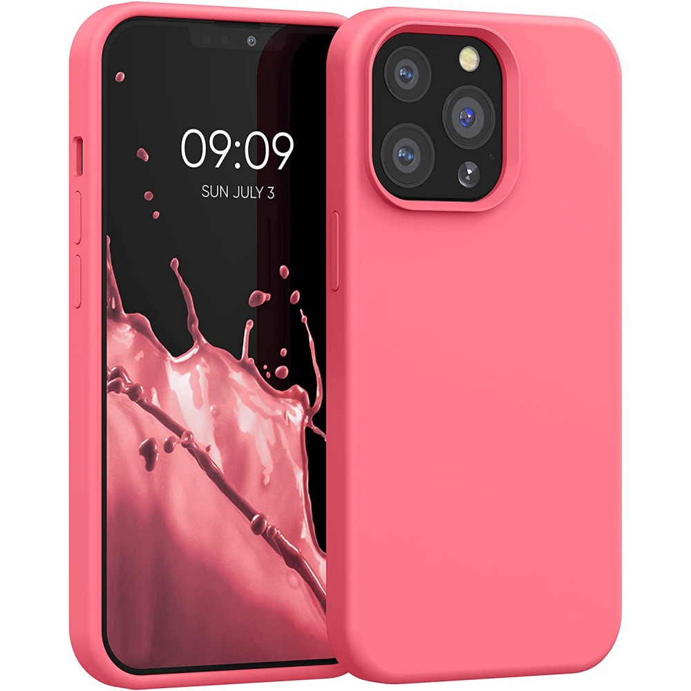 Θήκη Σιλικόνης Slim Fit Για iPhone 14 Pro Max –Ροζ Θήκες iPhone