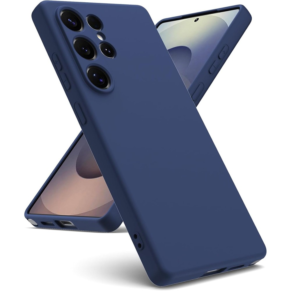 Θήκη Σιλικόνης Slim Fit Για Samsung Galaxy S23 Ultra 5G –Σκούρο Μπλε Θήκες Smartphone