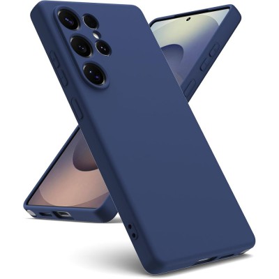 Θήκη Σιλικόνης Slim Fit Για Samsung Galaxy S23 Ultra 5G –Σκούρο Μπλε