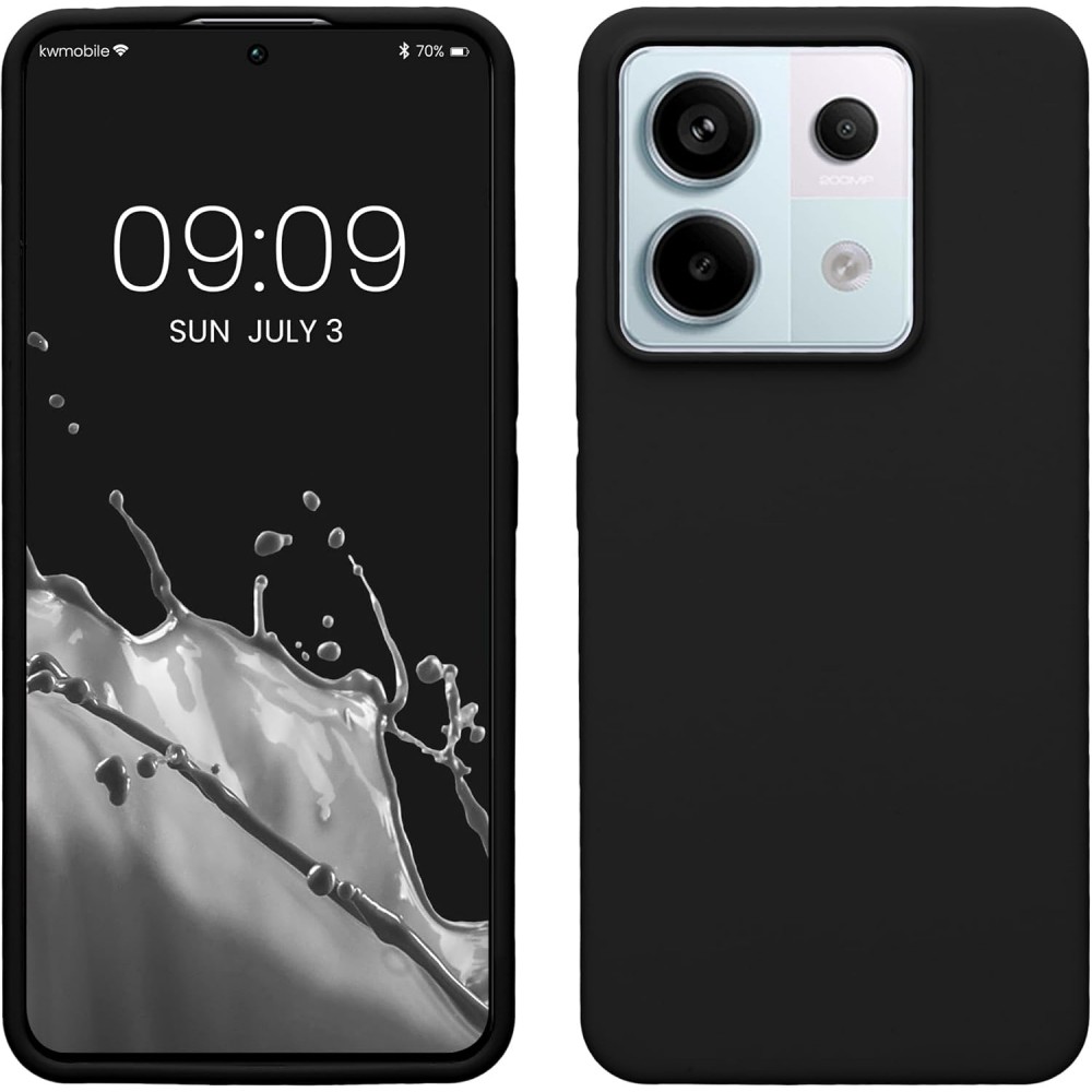 Θήκη Σιλικόνης Slim Fit Για Xiaomi Redmi Note 13 Pro 5G / Poco X6 5G –Μαύρο Θήκες Smartphone