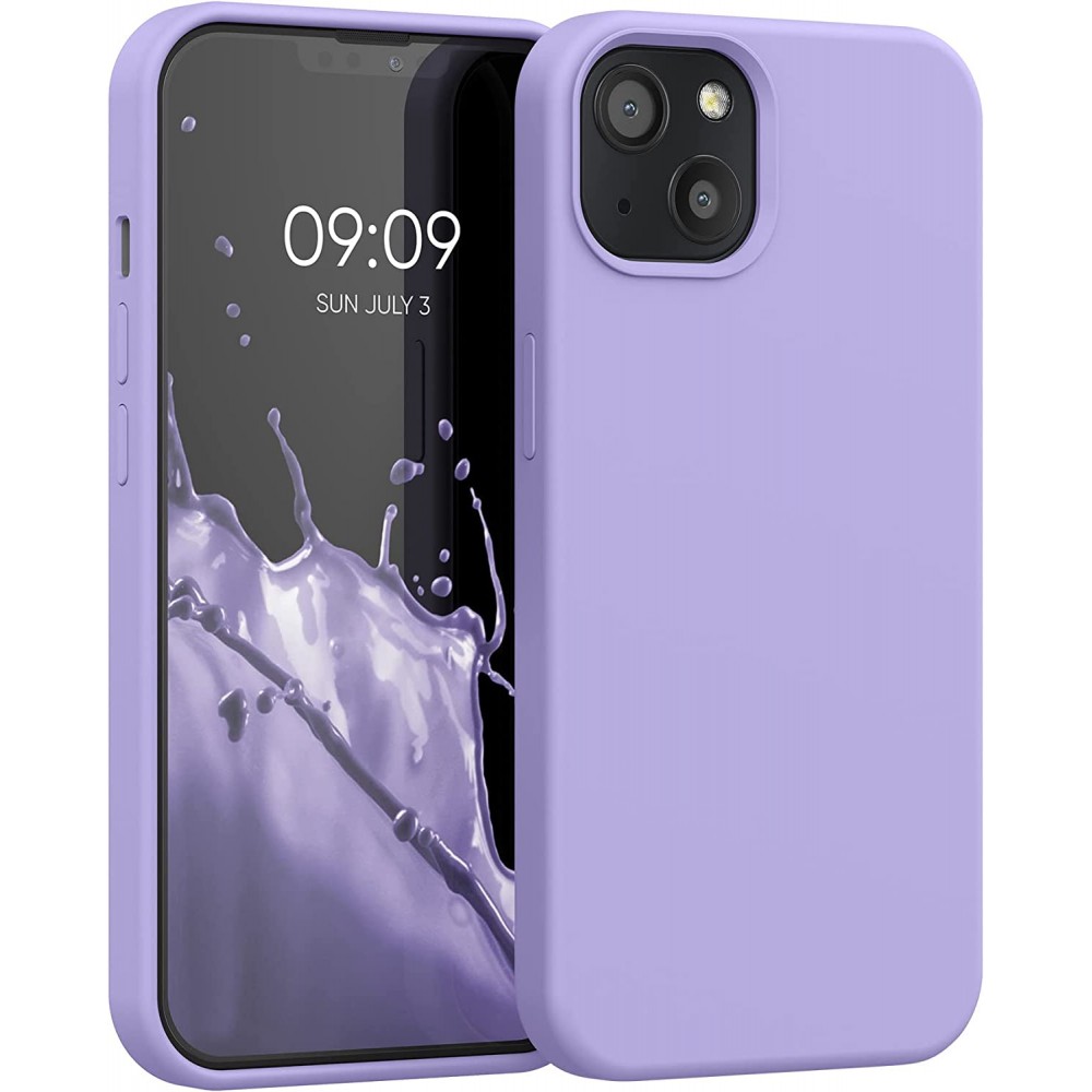 Θήκη Σιλικόνης Slim Fit Για iPhone 15 Plus 5G –Λιλά Θήκες iPhone