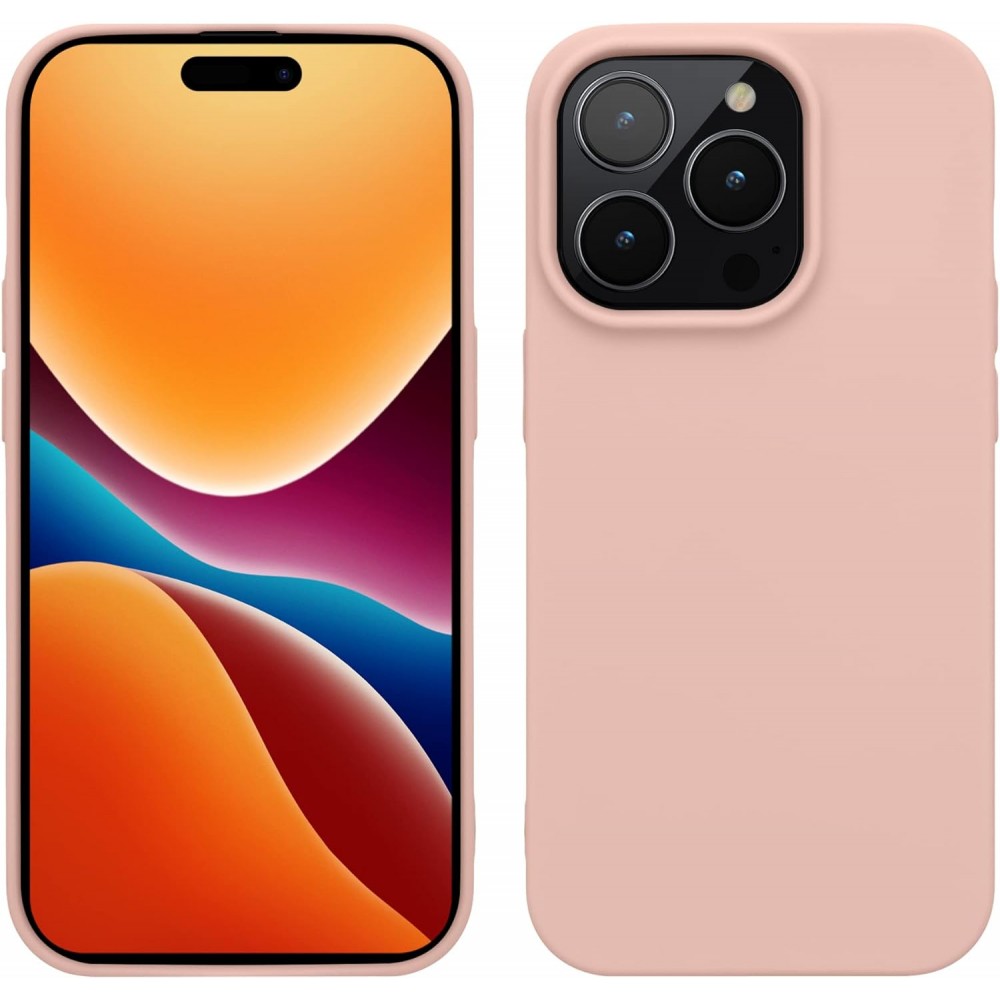 Θήκη Σιλικόνης Slim Fit Για iPhone 15 Pro Max 5G –Nude Θήκες iPhone