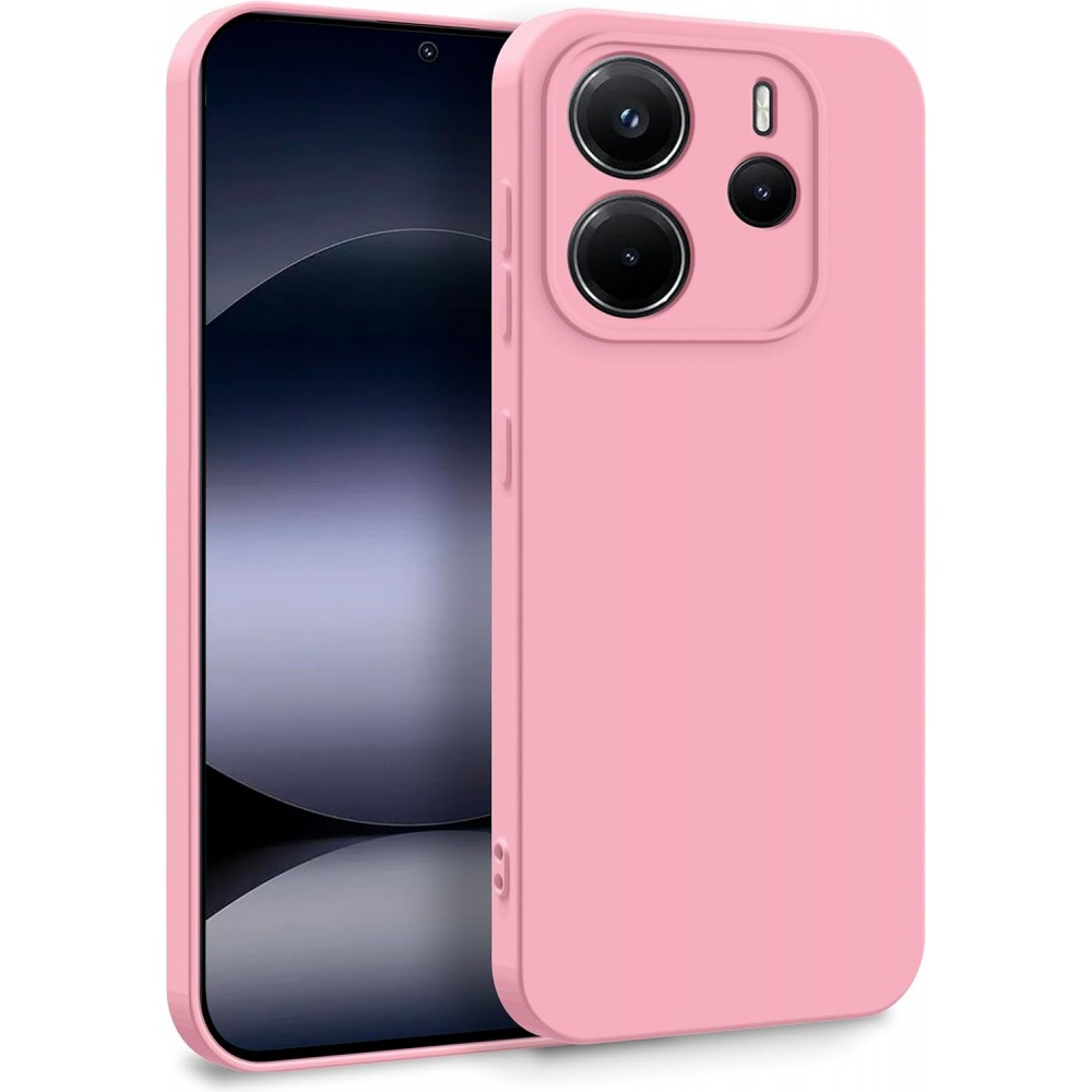 Θήκη Σιλικόνης Slim Fit Για Xiaomi Redmi Note 14 5G –Ροζ Θήκες Smartphone