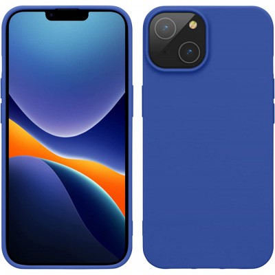 Θήκη Σιλικόνης Slim Fit Για iPhone 14 –Μπλε