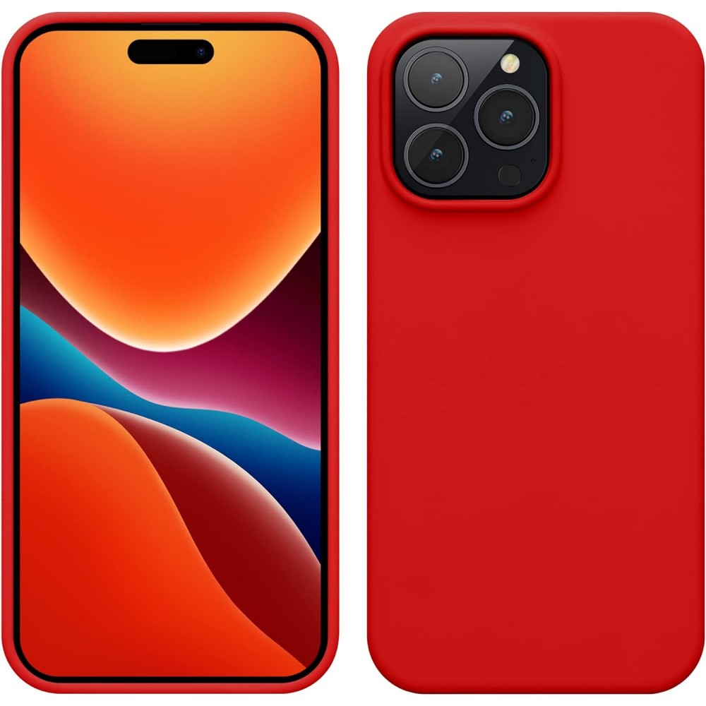 Θήκη Σιλικόνης Slim Fit Για iPhone 16 Pro 5G –Κόκκινο Θήκες iPhone