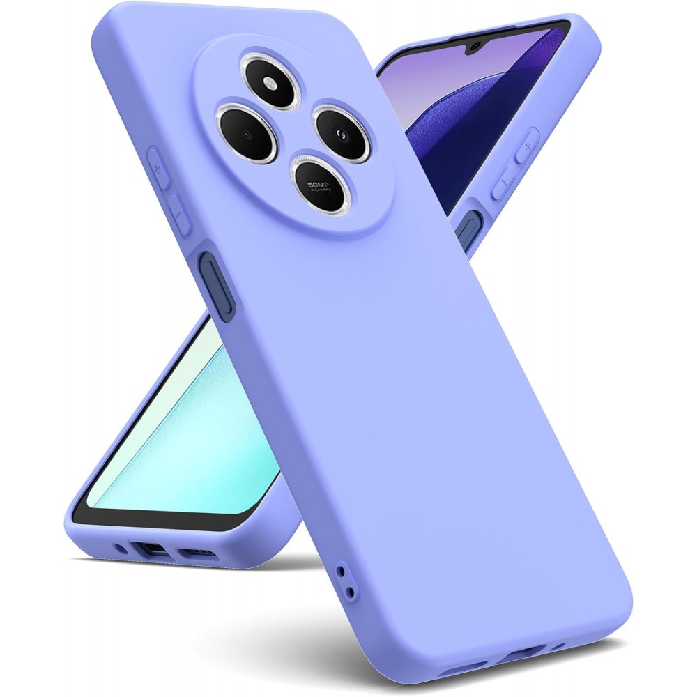 Θήκη Σιλικόνης Slim Fit Για Xiaomi Redmi 14C / Poco C75 4G –Λιλά Θήκες Smartphone