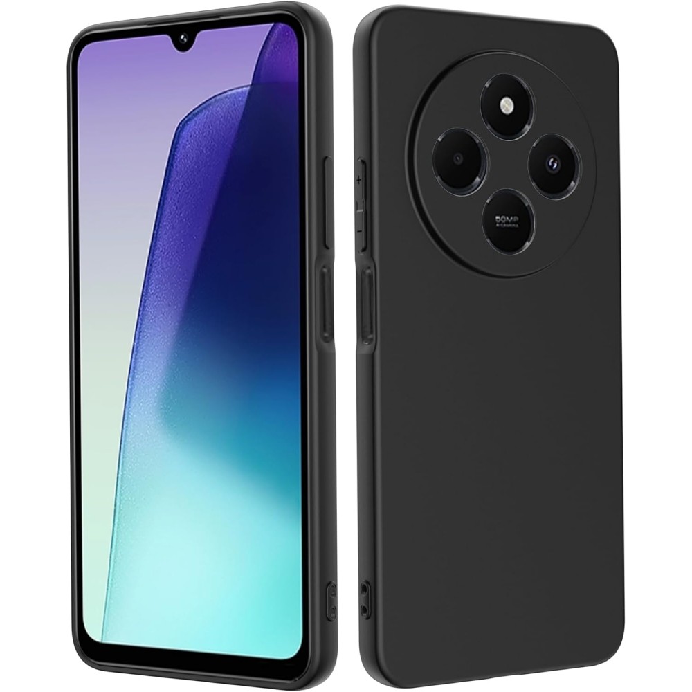 Θήκη Σιλικόνης Slim Fit Για Xiaomi Redmi 14C / Poco C75 4G –Μαύρο Θήκες Smartphone