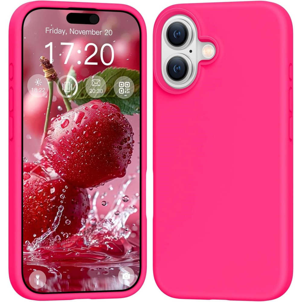 Θήκη Σιλικόνης Slim Fit Για iPhone 17 5G –Φούξια Θήκες iPhone