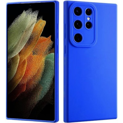 Θήκη Σιλικόνης Slim Fit Για Samsung Galaxy S24 Ultra 5G –Μπλε