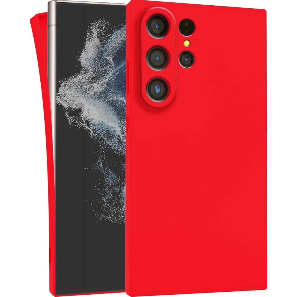 Θήκη Σιλικόνης Slim Fit Για Samsung Galaxy S24 Ultra 5G –Κόκκινο Θήκες Smartphone