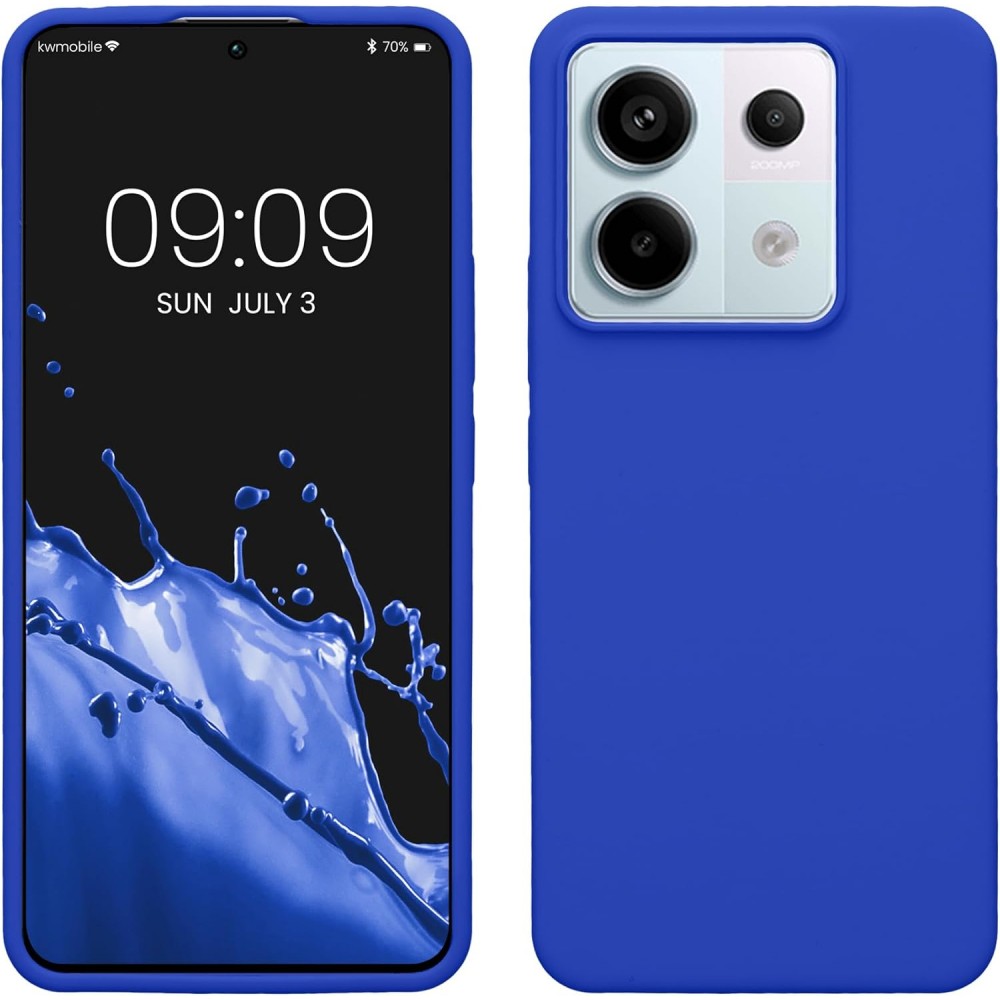 Θήκη Σιλικόνης Slim Fit Για Xiaomi Redmi Note 13 Pro 5G / Poco X6 5G –Μπλε Θήκες Smartphone