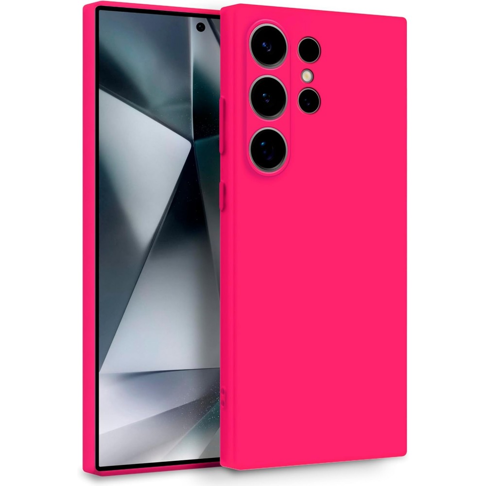 Θήκη Σιλικόνης Slim Fit Για Samsung Galaxy S23 Ultra 5G –Φούξια Θήκες Smartphone