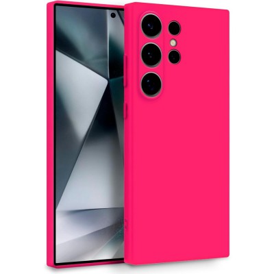 Θήκη Σιλικόνης Slim Fit Για Samsung Galaxy S23 Ultra 5G –Φούξια