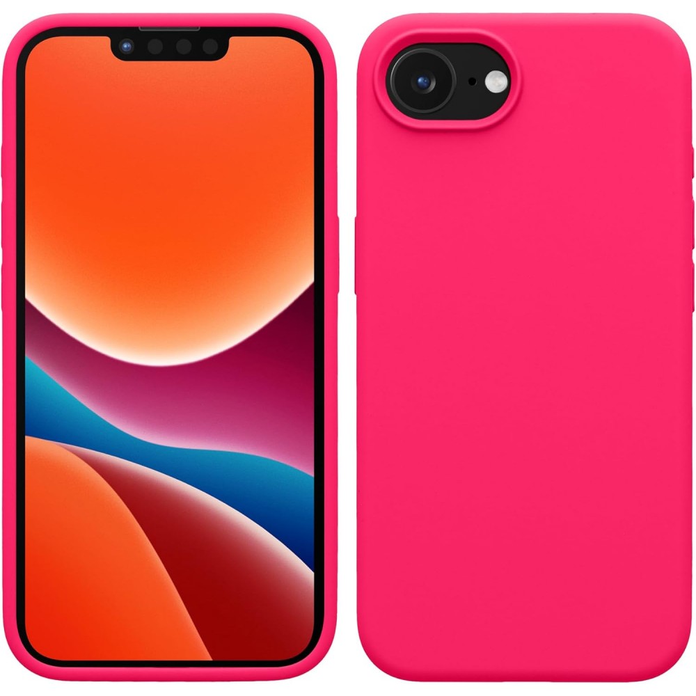 Θήκη Σιλικόνης Slim Fit Για iPhone 17e –Φούξια Θήκες iPhone