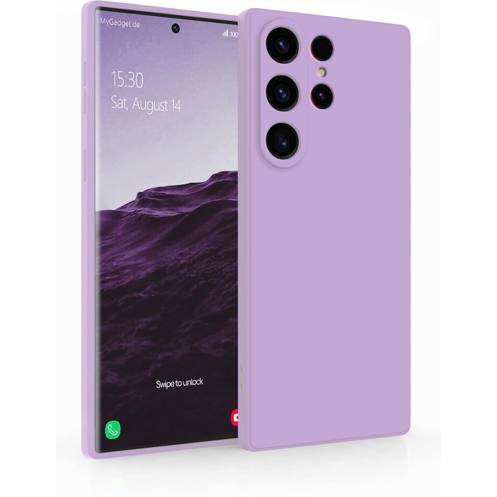 Θήκη Σιλικόνης Για Samsung Galaxy S22 Ultra Soft Case 2.0mm –Λιλά Θήκες Smartphone