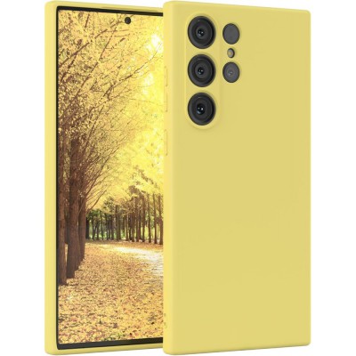 Θήκη Σιλικόνης Για Samsung Galaxy S22 Ultra Soft Case 2.0mm –Κίτρινο