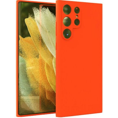 Θήκη Σιλικόνης Για Samsung Galaxy S22 Ultra Soft Case 2.0mm –Πορτοκαλί