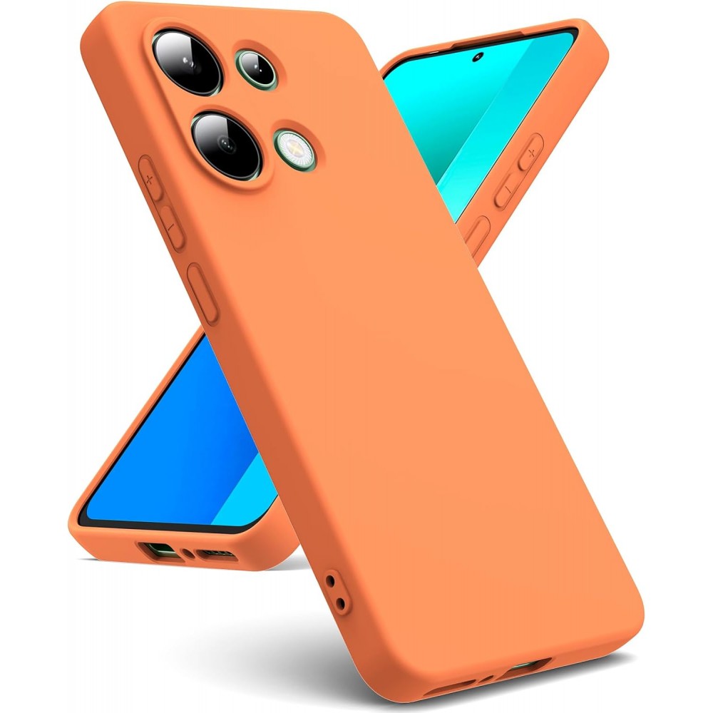 Θήκη Σιλικόνης Για Xiaomi Redmi Note 13 Pro 4G / Poco M6 Pro 4G Soft Case 2.0mm –Πορτοκαλί Θήκες Smartphone