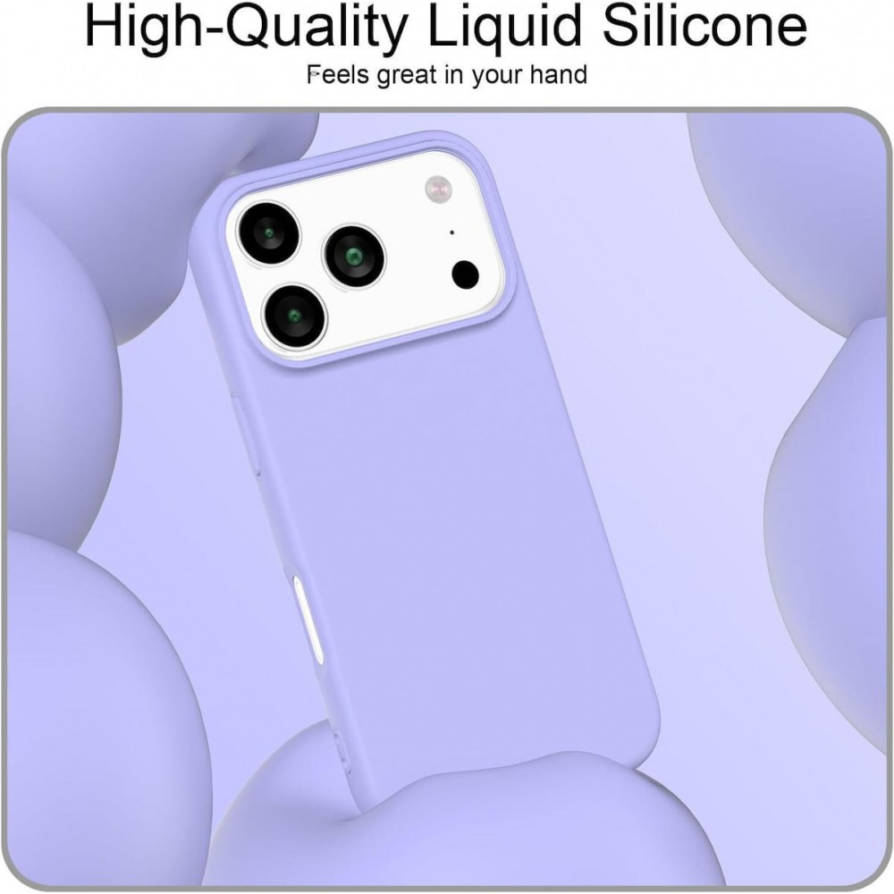 Θήκη Σιλικόνης Για iPhone 17 Pro Max 5G Soft Case 2.0mm –Λιλά Θήκες iPhone