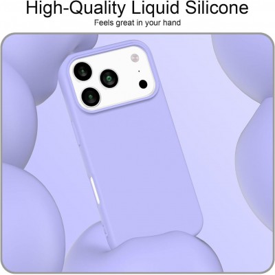 Θήκη Σιλικόνης Για iPhone 17 Pro Max 5G Soft Case 2.0mm –Λιλά