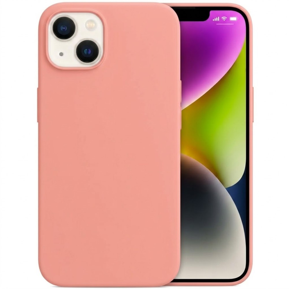 Θήκη Σιλικόνης Για iPhone 14 Soft Case 2.0mm –Ροζ Nude Θήκες iPhone
