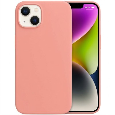 Θήκη Σιλικόνης Για iPhone 14 Soft Case 2.0mm –Ροζ Nude