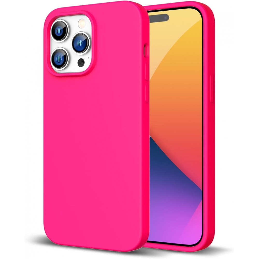 Θήκη Σιλικόνης Για iPhone 15 Pro 5G Soft Case 2.0mm –Φούξια Θήκες iPhone
