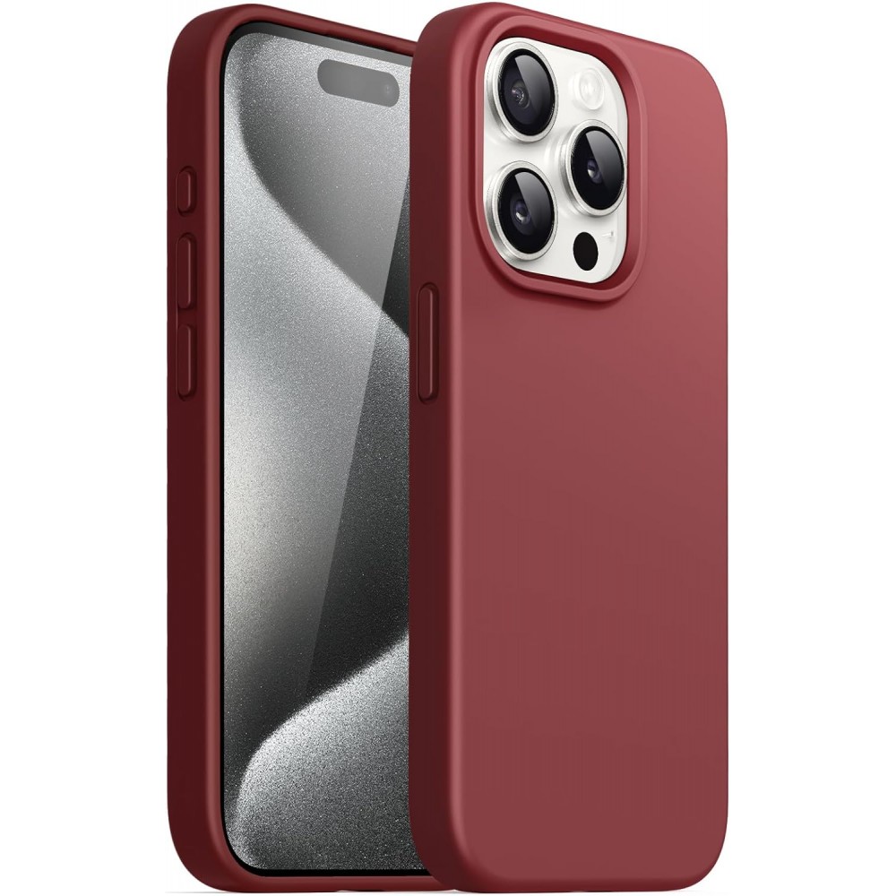 Θήκη Σιλικόνης Για iPhone 16 Pro 5G Soft Case 2.0mm –Μπορντό Θήκες iPhone