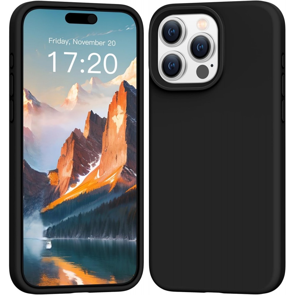Θήκη Σιλικόνης Για iPhone 13 Pro Max 5G Soft Case 2.0mm –Μαύρο Θήκες iPhone 13 Pro Max