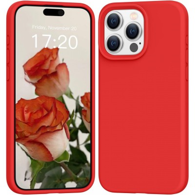 Θήκη Σιλικόνης Για iPhone 16 Pro 5G Soft Case 2.0mm –Κόκκινο
