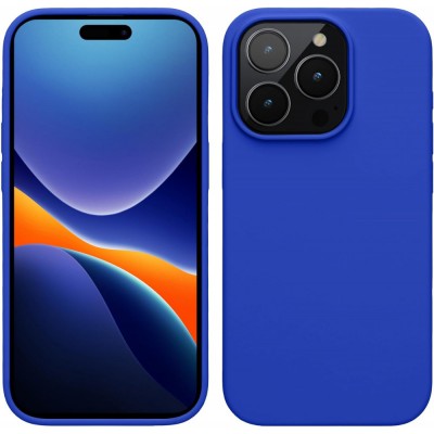 Θήκη Σιλικόνης Για iPhone 16 Pro 5G Soft Case 2.0mm –Μπλε