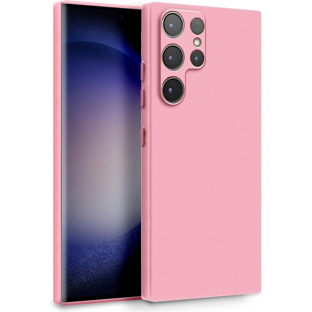 Θήκη Σιλικόνης Για Samsung Galaxy S25 Ultra Soft Case 2.0mm –Ροζ Θήκες Smartphone