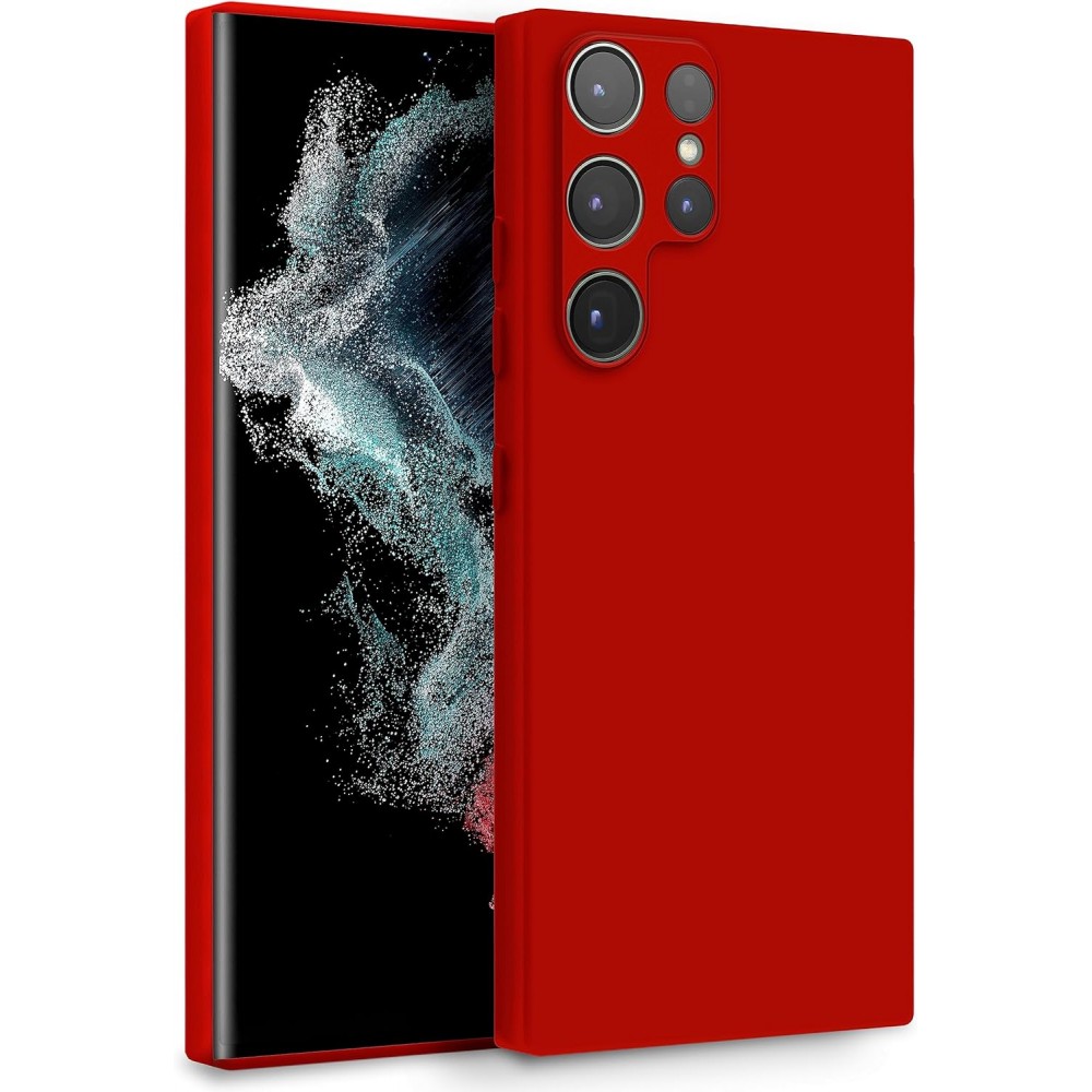 Θήκη Σιλικόνης Για Samsung Galaxy S25 Ultra Soft Case 2.0mm –Κόκκινο Θήκες Smartphone