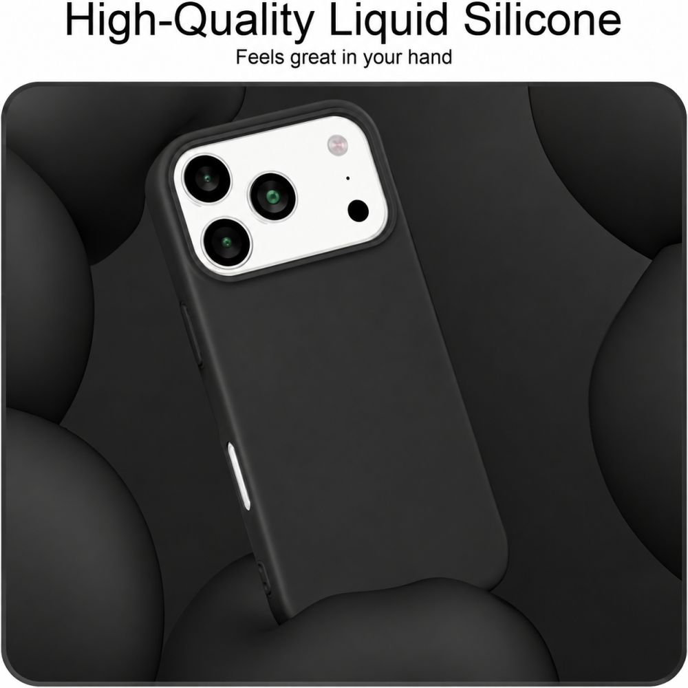 Θήκη Σιλικόνης Για iPhone 18 Pro 5G Soft Case 2.0mm –Μαύρο Θήκες iPhone