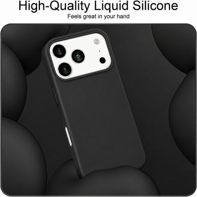 Θήκη Σιλικόνης Για iPhone 18 Pro 5G Soft Case 2.0mm –Μαύρο