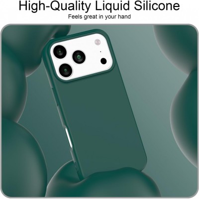 Θήκη Σιλικόνης Για iPhone 18 Pro 5G Soft Case 2.0mm –Σκούρο Πράσινο