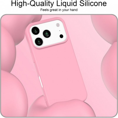 Θήκη Σιλικόνης Για iPhone 18 Pro 5G Soft Case 2.0mm –Ροζ