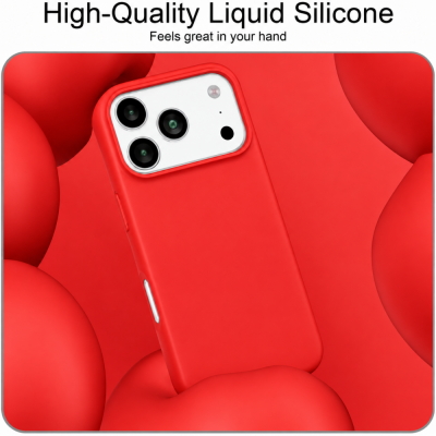 Θήκη Σιλικόνης Για iPhone 18 Pro 5G Soft Case 2.0mm –Κόκκινο