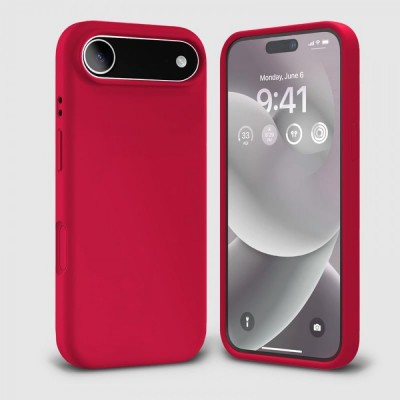 Θήκη Σιλικόνης Για iPhone 17 Air 5G Soft Case 2.0mm –Κόκκινο