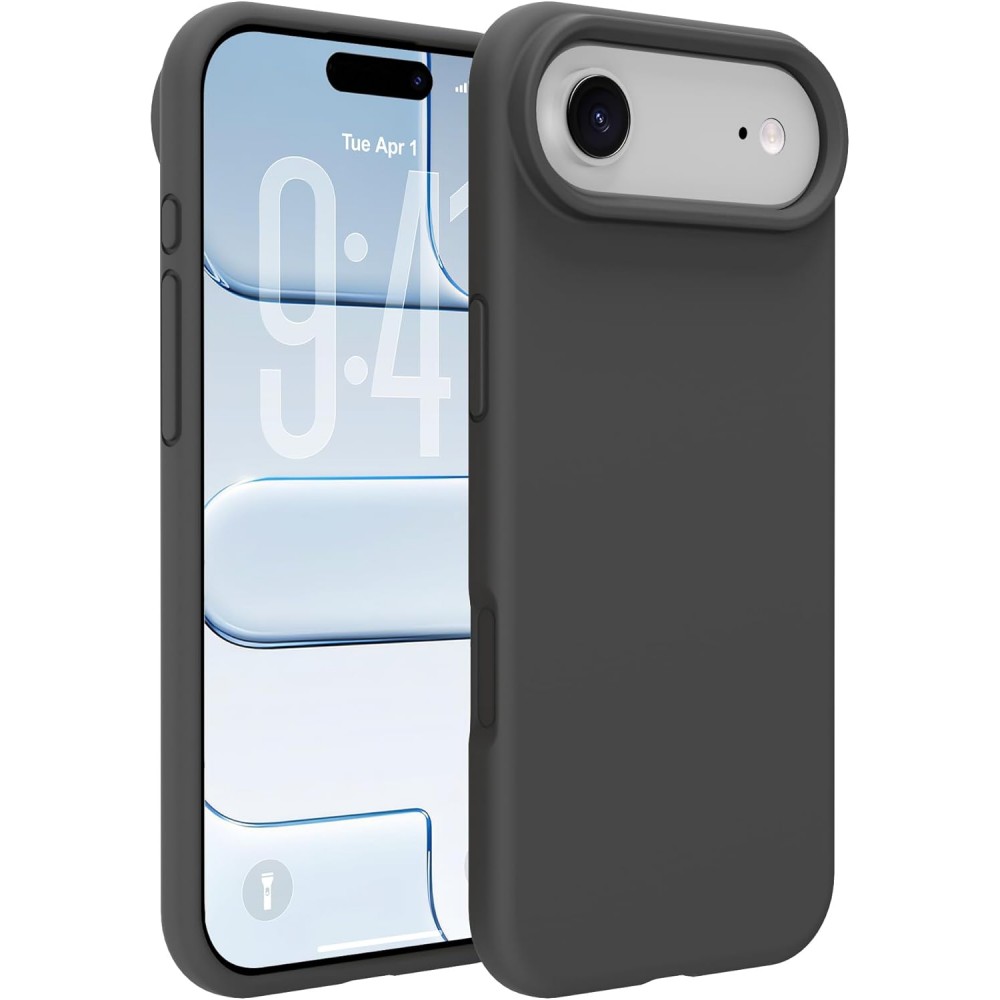 Θήκη Σιλικόνης Για iPhone 17 Air 5G Soft Case 2.0mm –Μαύρο Θήκες iPhone