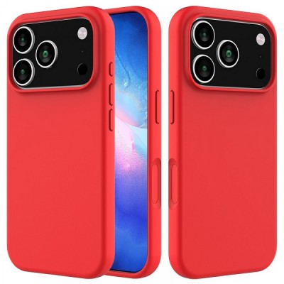 Θήκη Σιλικόνης Για iPhone 17 Pro 5G Soft Case 2.0mm –Κόκκινο