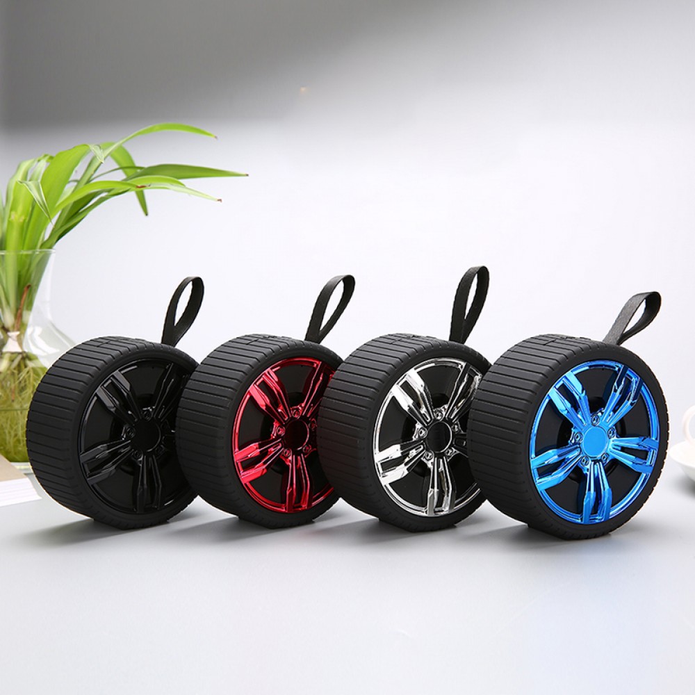 Ηχείο Wireless Bluetooth Speaker NB-104 σε σχήμα ζάντας Νίκελ -Κόκκινο Αξεσουάρ 