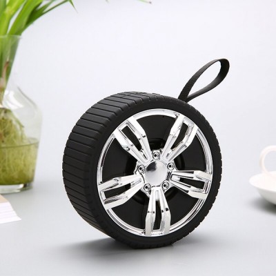 Ηχείο Wireless Bluetooth Speaker NB-104 σε σχήμα ζάντας Νίκελ -Ασημί