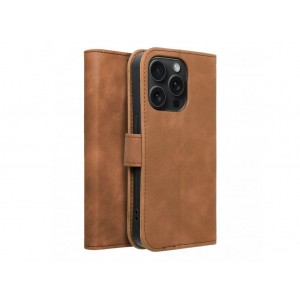 Θήκη Βιβλίο Δερματίνης Για iPhone 15 Pro 5G –Καφέ Θήκες iPhone