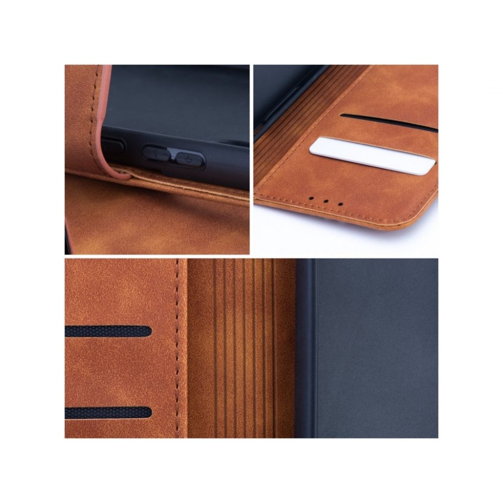 Θήκη Βιβλίο Δερματίνης Για iPhone 15 Pro 5G –Καφέ Θήκες iPhone