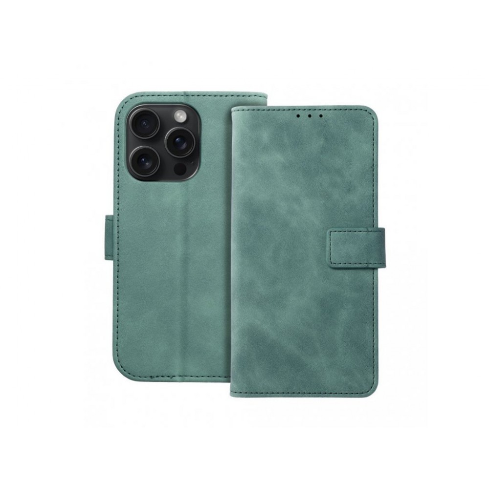 Θήκη Βιβλίο Δερματίνης Για iPhone 15 Pro 5G –Πράσινο Θήκες iPhone