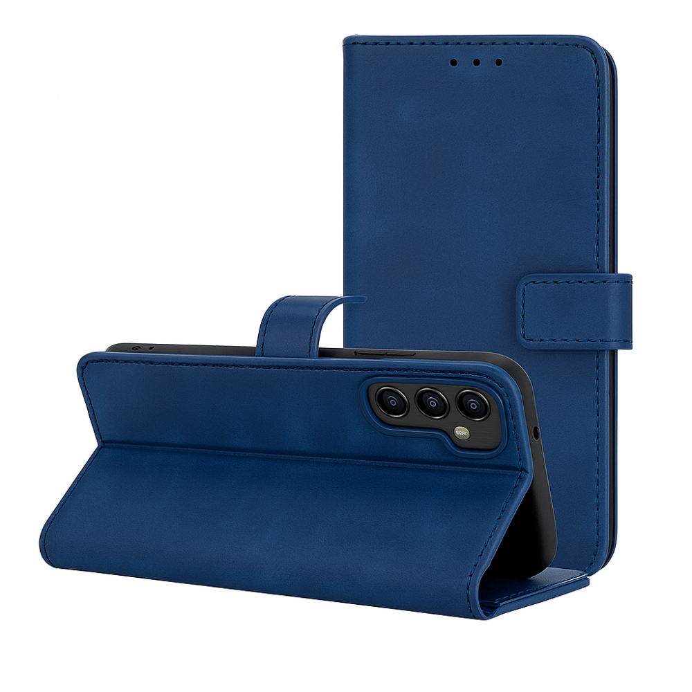 Θήκη Βιβλίο Δερματίνης Για iPhone 17e –Μπλε Θήκες iPhone