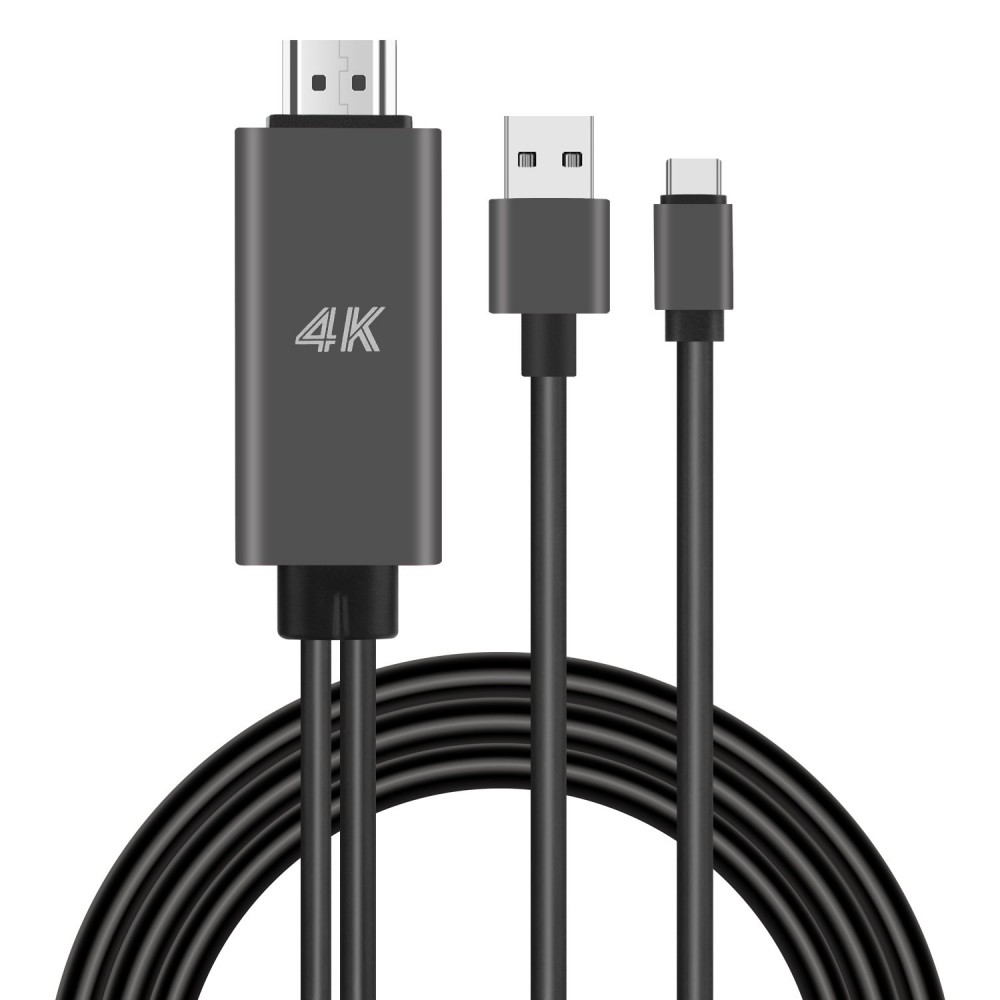 Καλώδιο Type-C Adapter Cable HDTV Adapter Cable 4K Plug & Play -Black Αξεσουάρ 